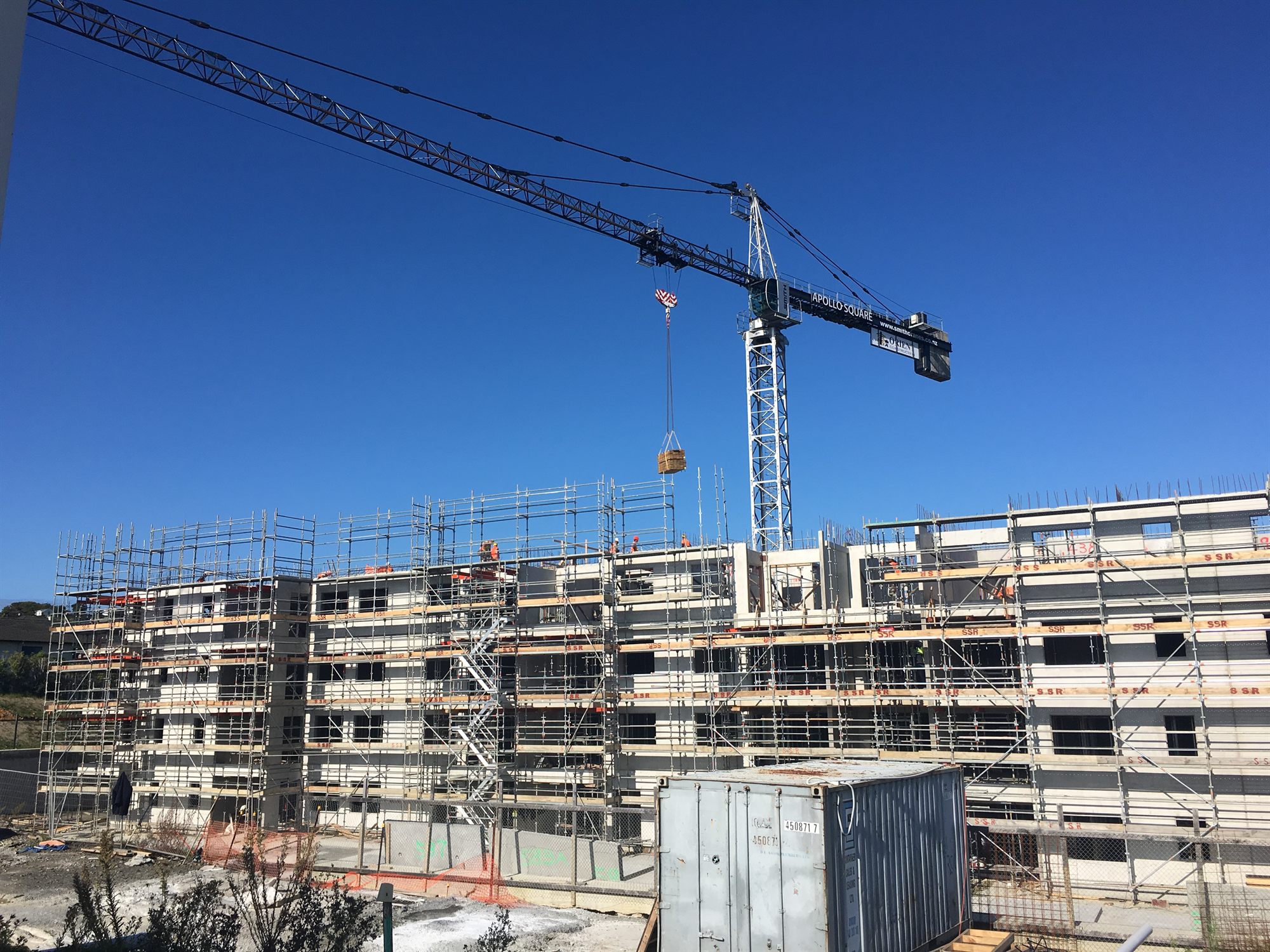West Edge New Lynn concrete structure under construction