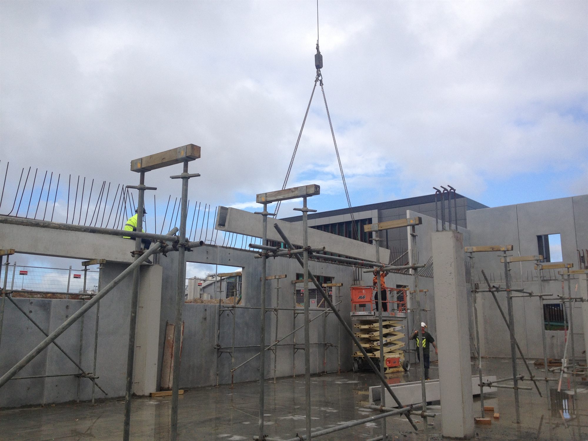 Blockhouse Bay Home concrete panel installation