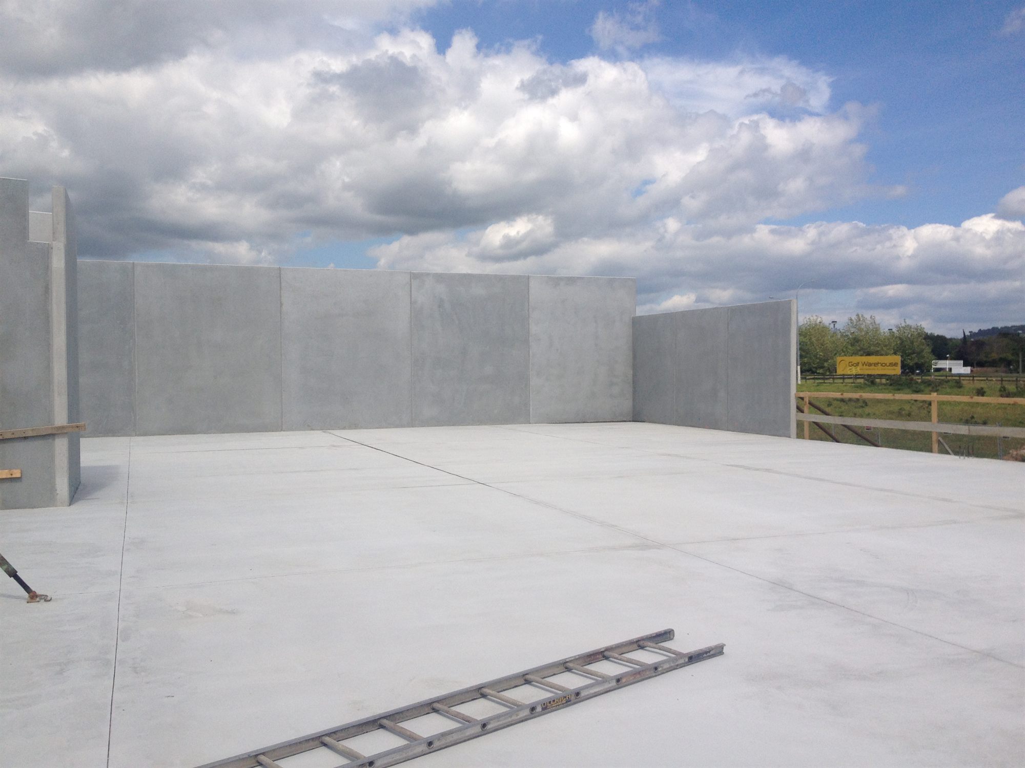 Finished concrete surface