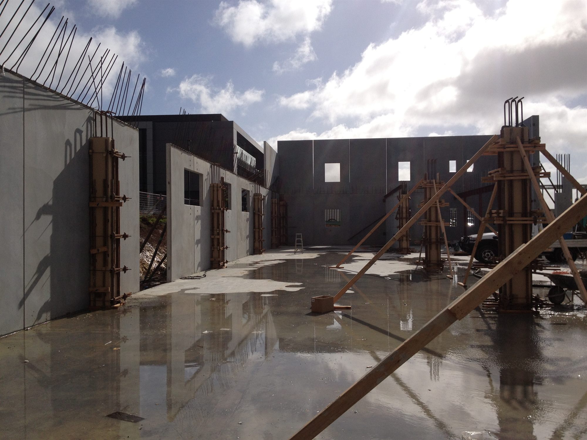 Concrete panel and structural works