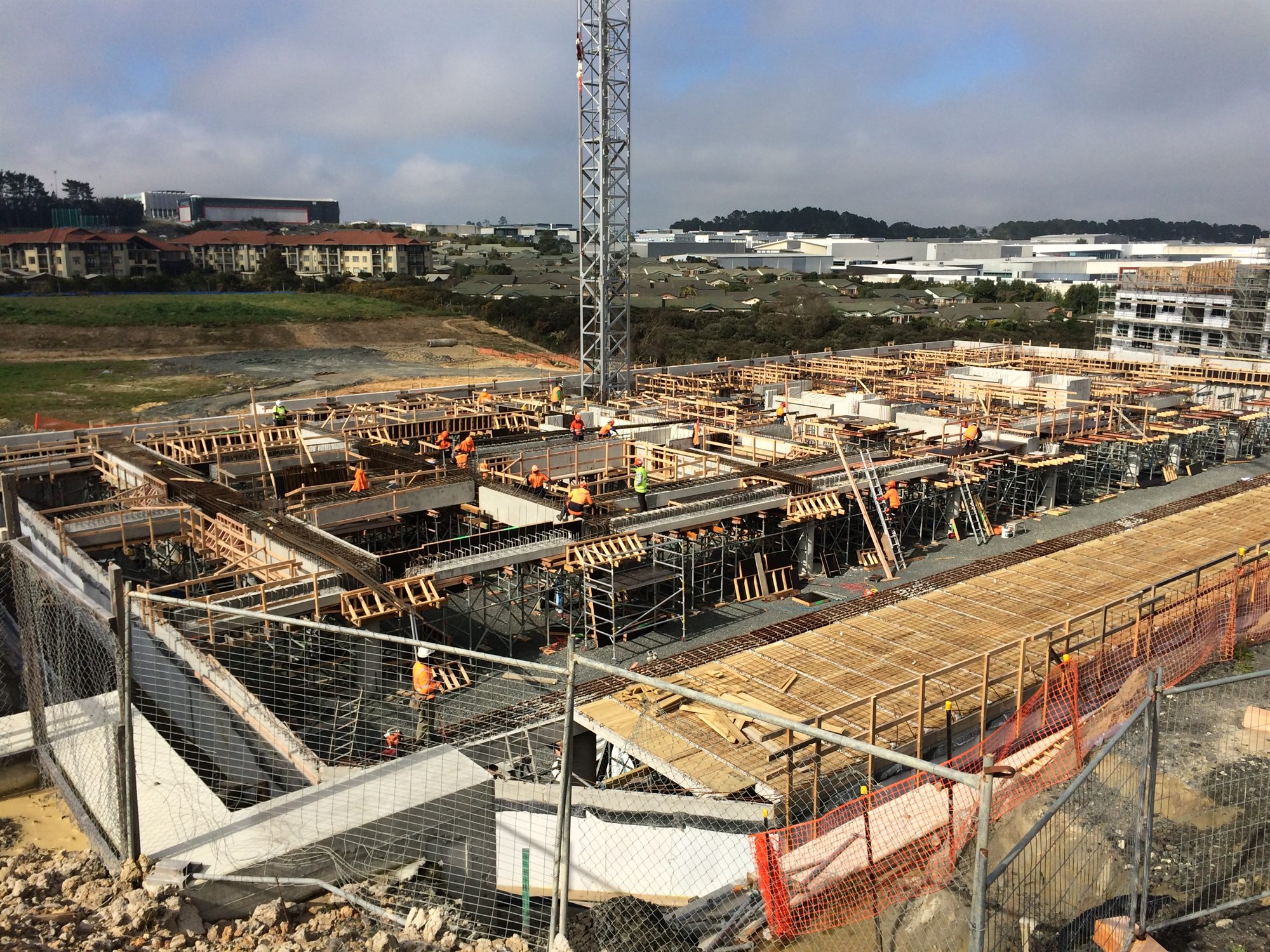 Elevated formwork construction on a Formcon project