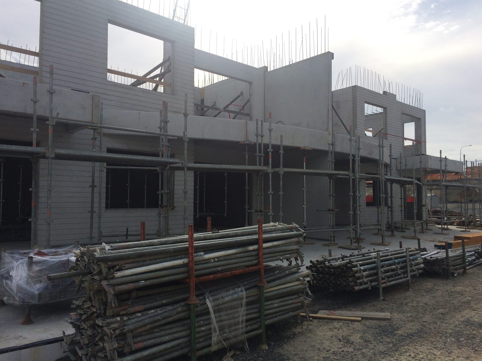 Commercial building concrete structure