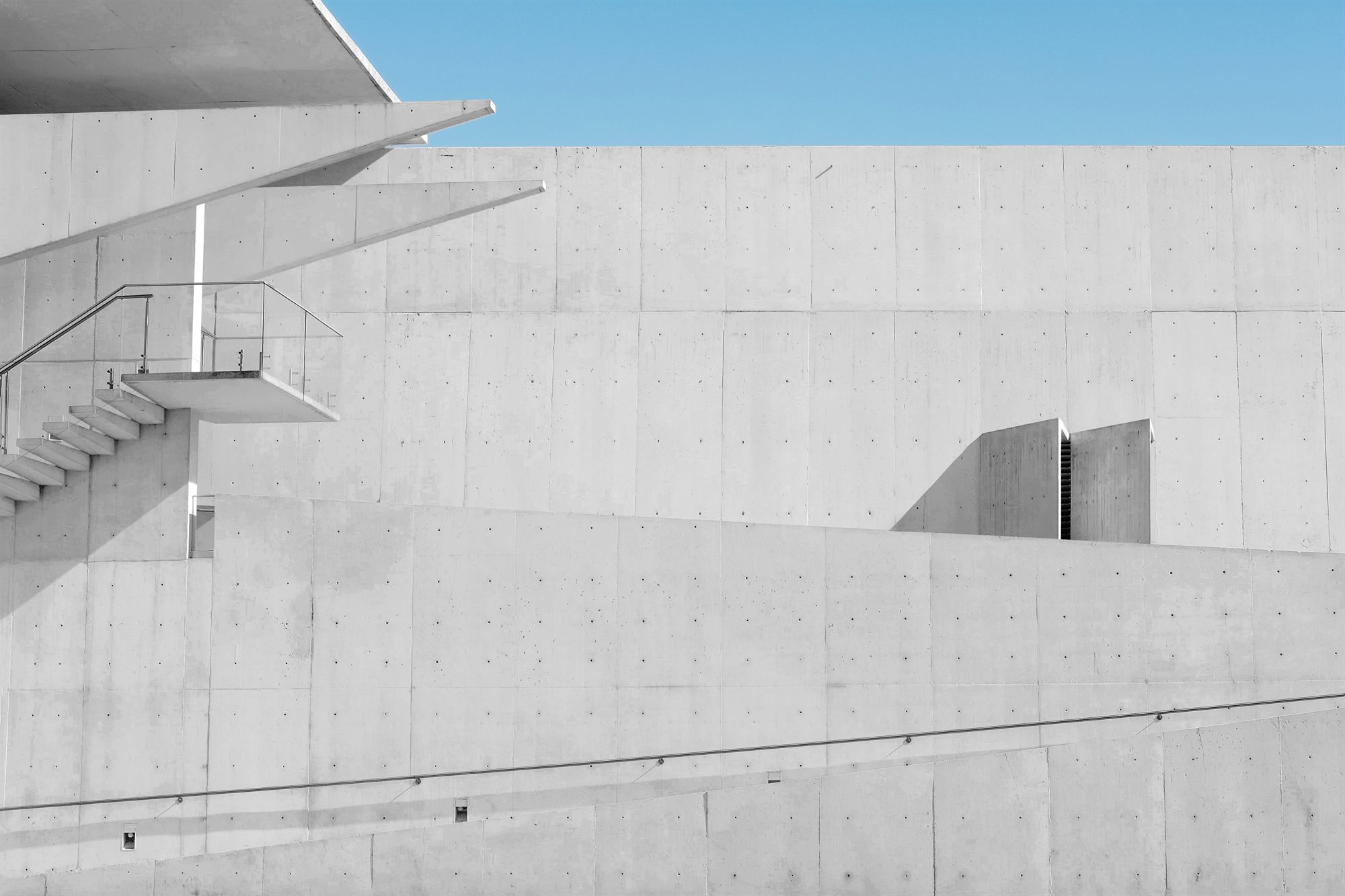 Architectural concrete wall detail